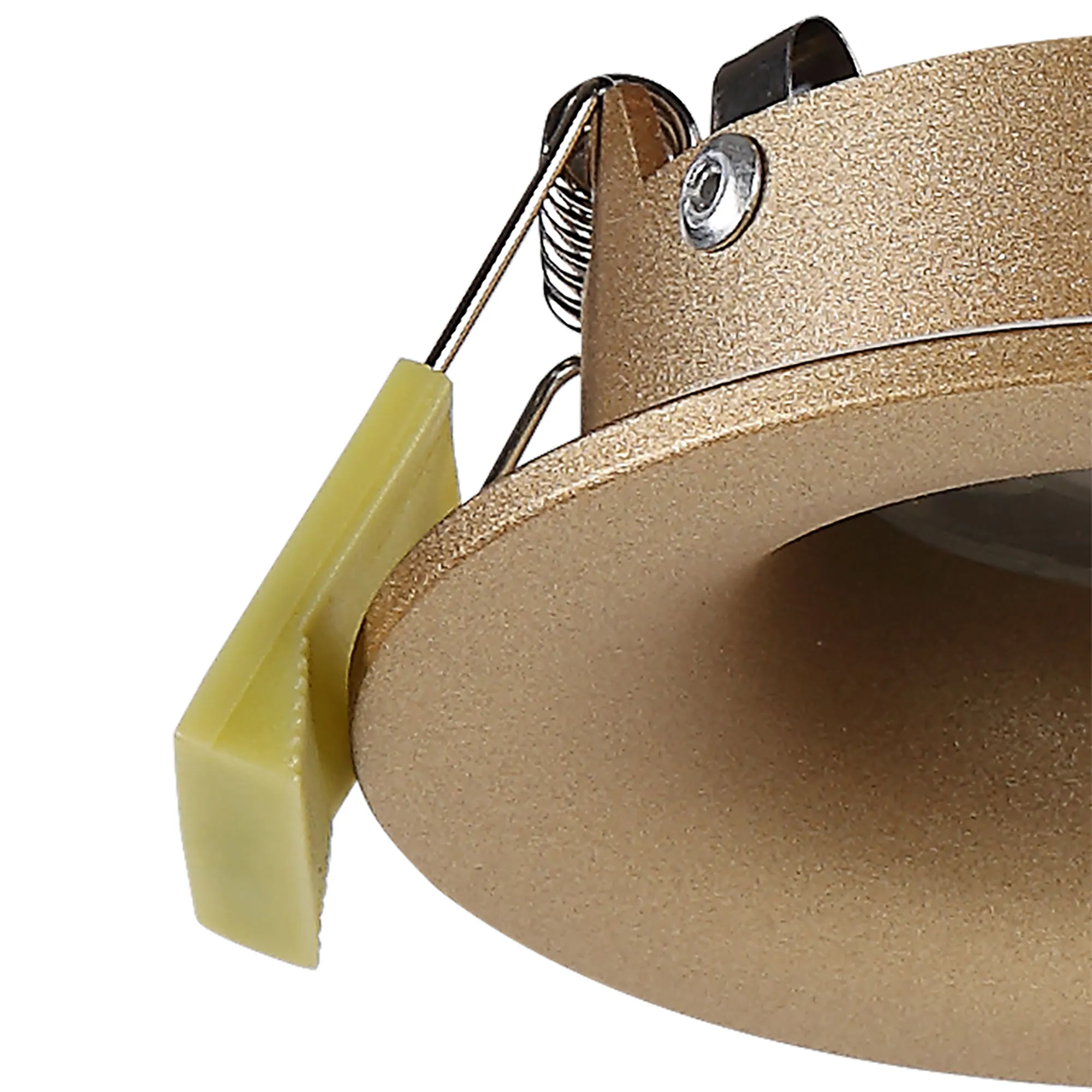 Bruve GU10 Recessed Round Champagne Gold IP65 Downlighter, Cut-Out 68mm DX200405  Dlux Bruve IP65